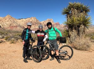 Paul, Chris, and Jay mountain biking