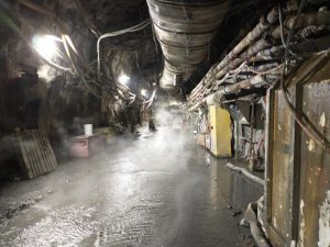 Underground mining site